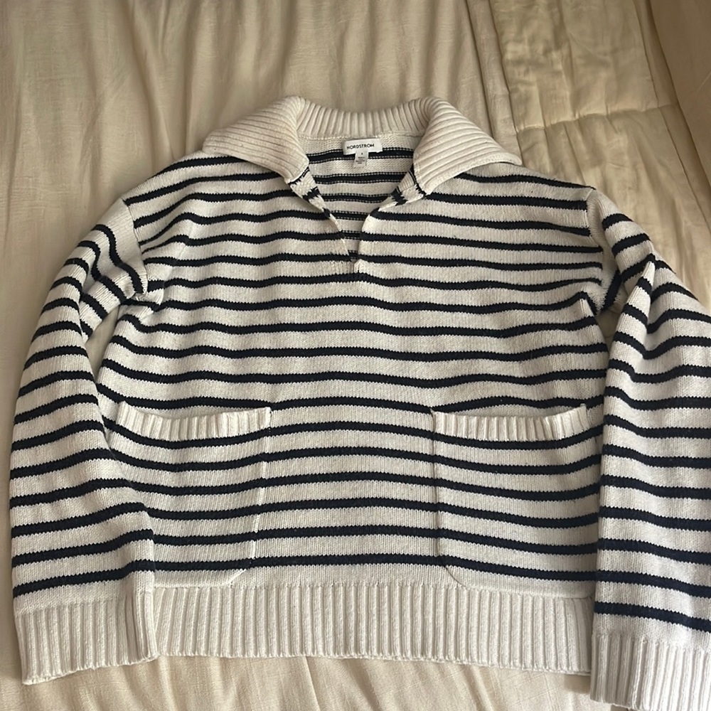 Nordstrom brand Navy Blue and White